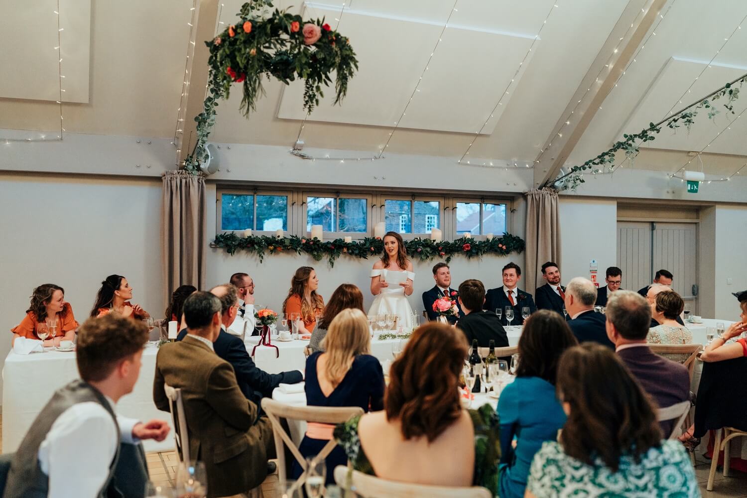 Wedding reception at coach house, Doddington Hall