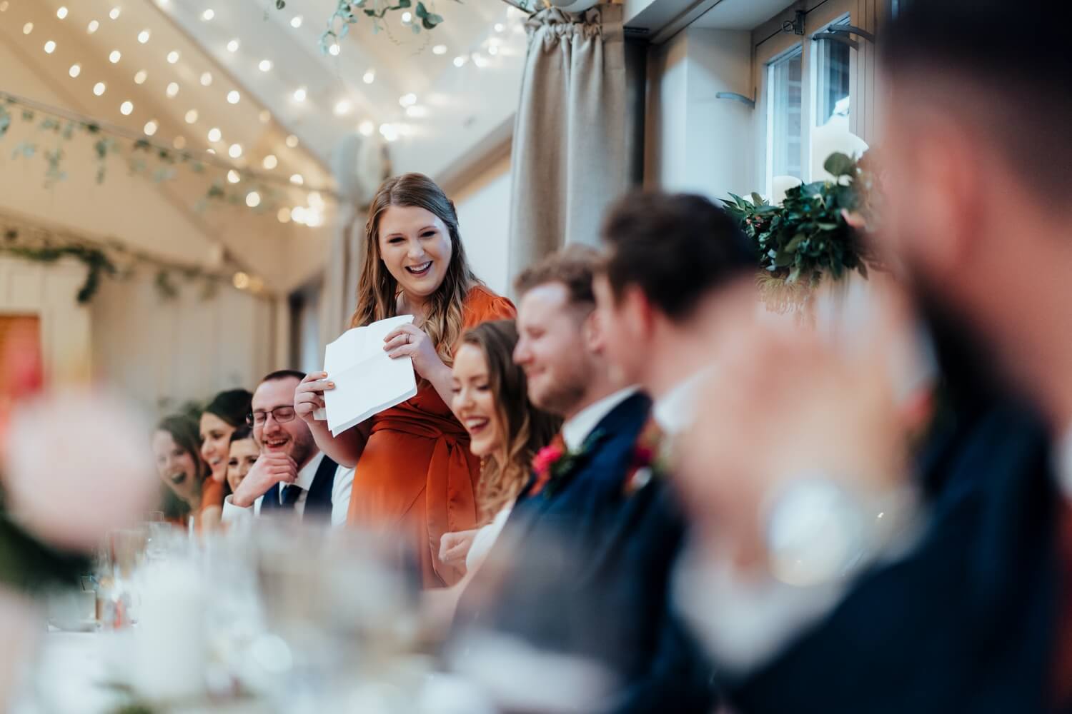 Wedding reception at coach house, Doddington Hall