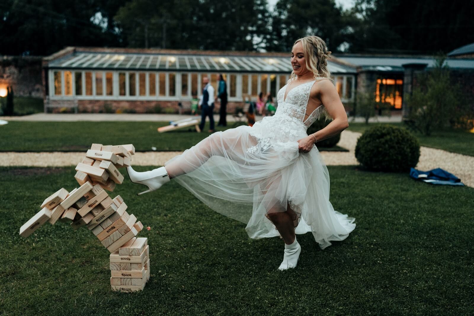 Worrying about getting your dress dirty is a wedding day mistake
