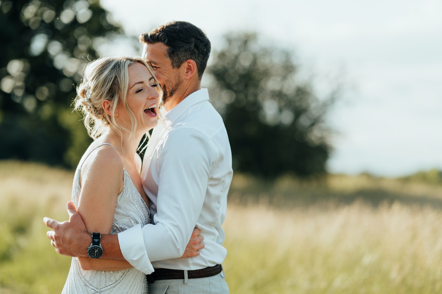 Hall Barns Wedding Bride and Groom