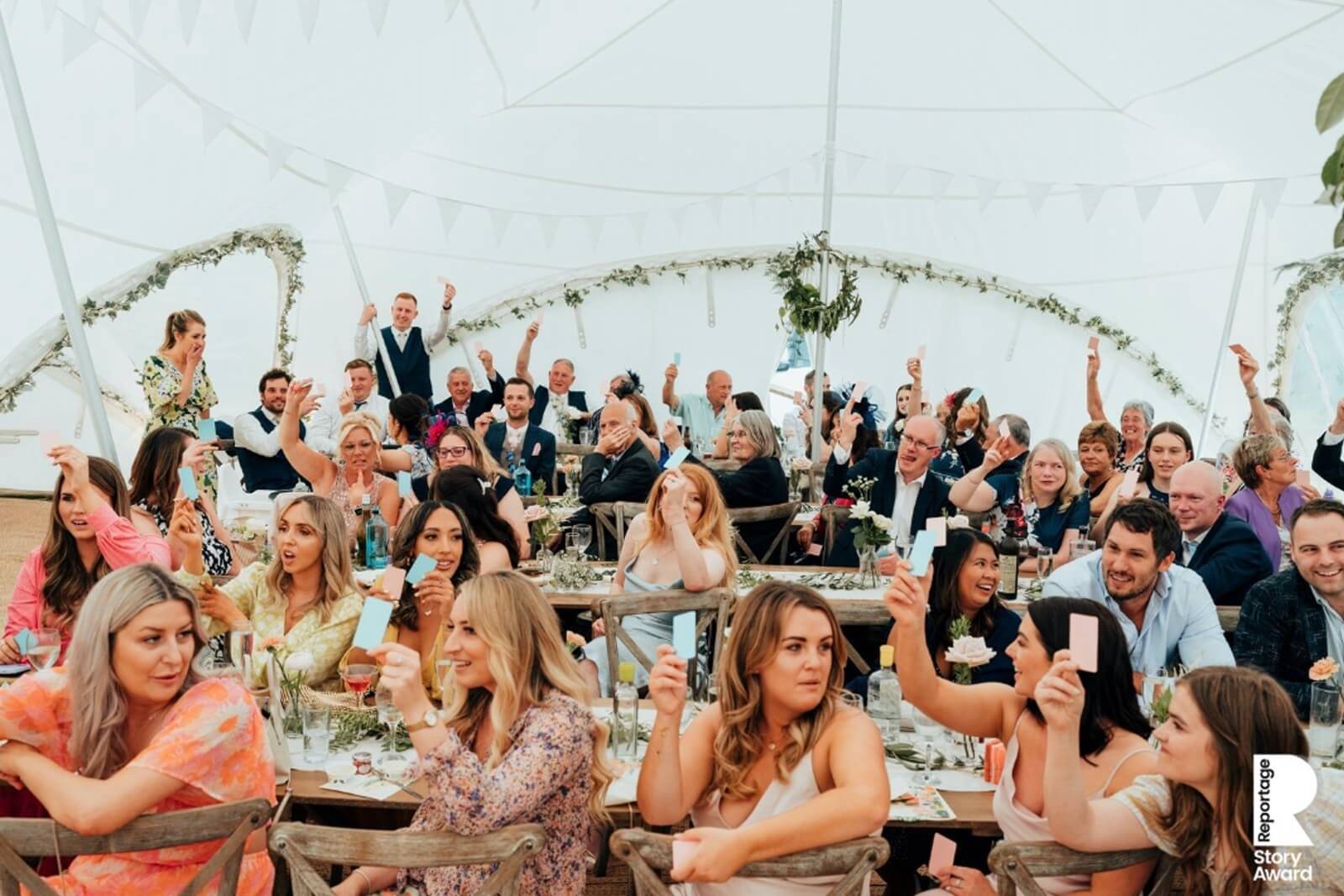 marquee wedding with diy details