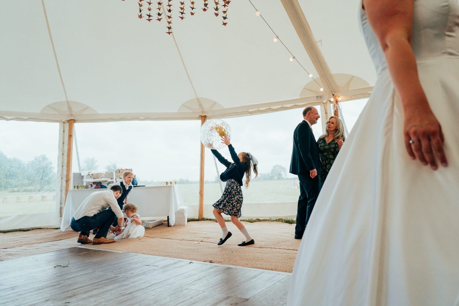 Marquee Wedding photography in Derbyshire