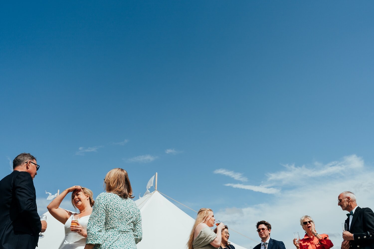 Marquee Wedding photography in Derbyshire