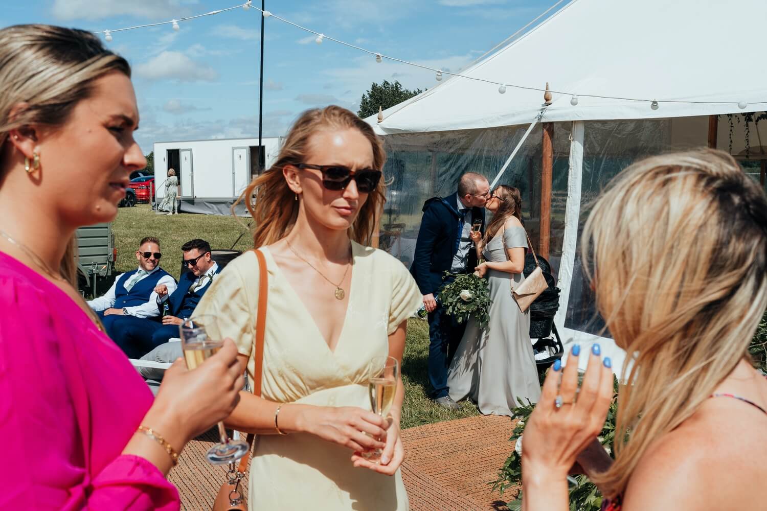 Marquee Wedding photography in Derbyshire