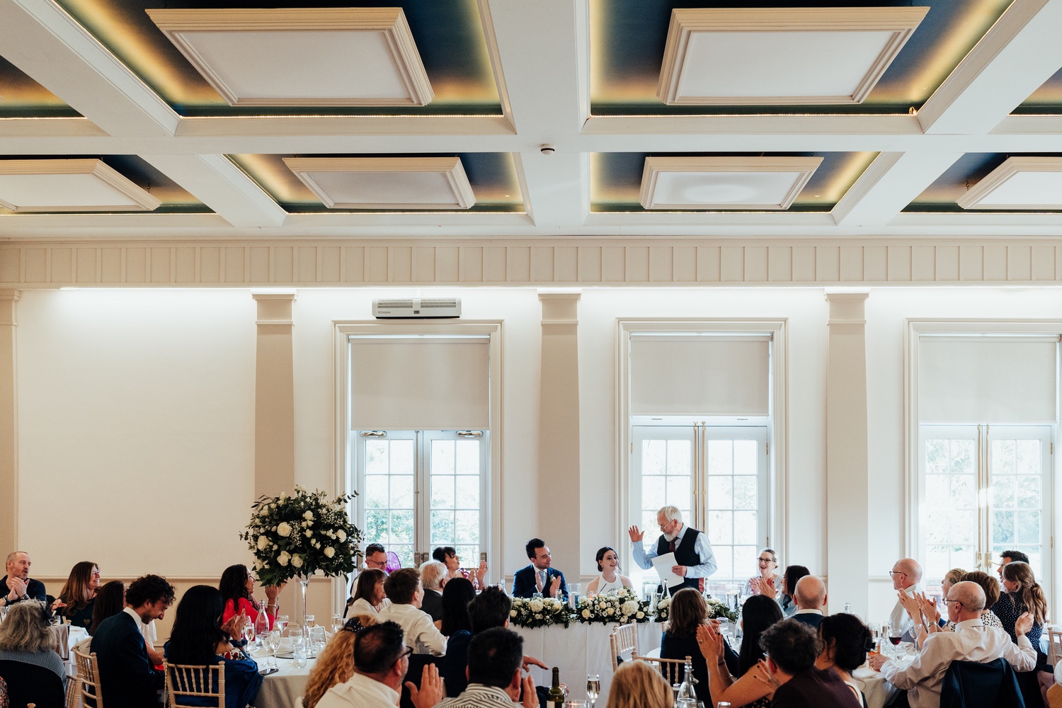 Speeches at Hodsock Priory wedding
