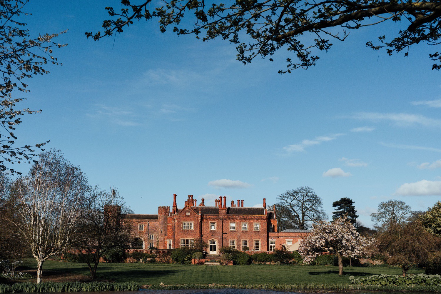Hodsock Priory from a distance